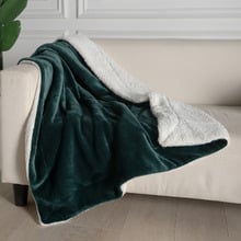 Luna Velvet & Teddy Sherpa Throw
